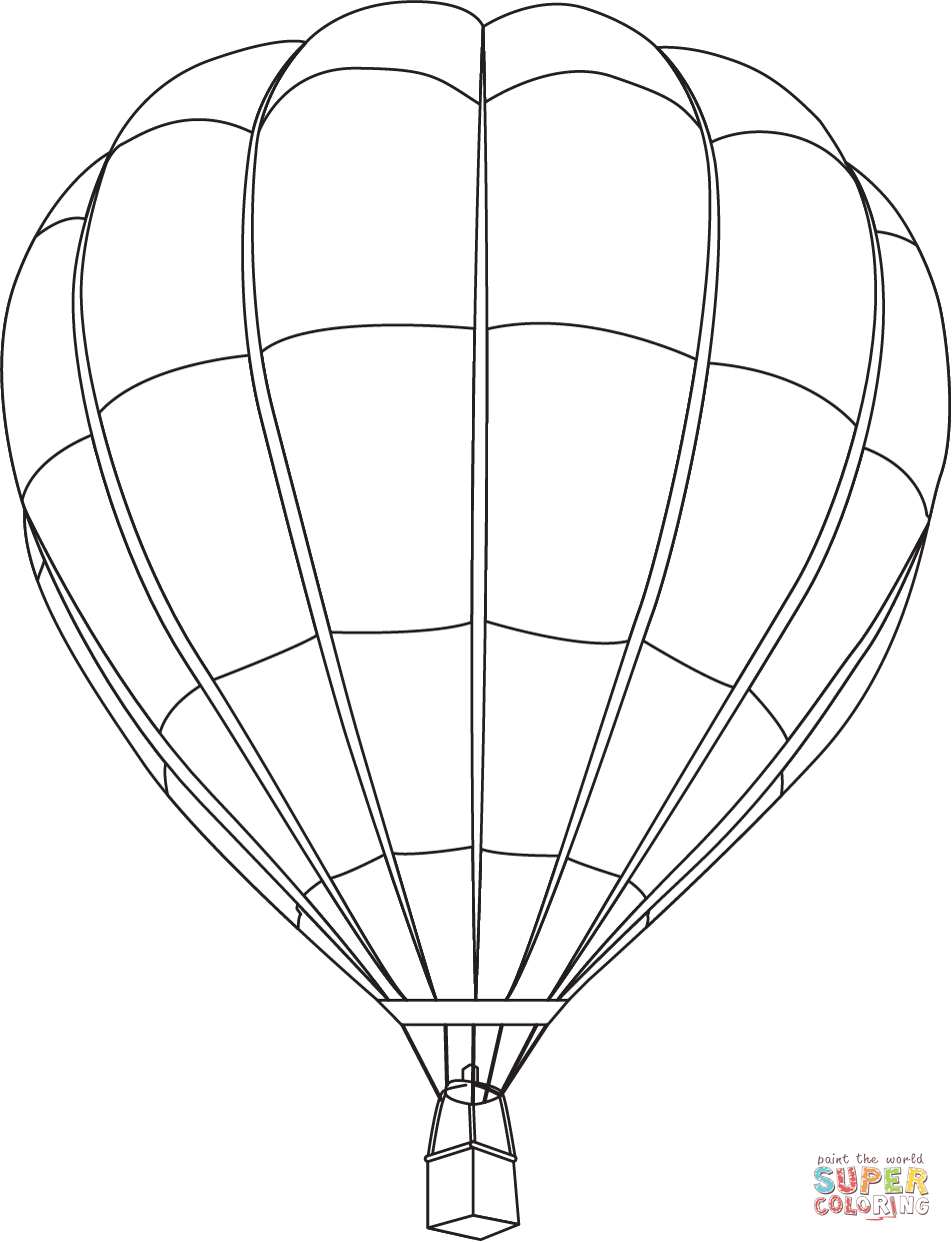 hot air balloon colouring hot air balloon colouring