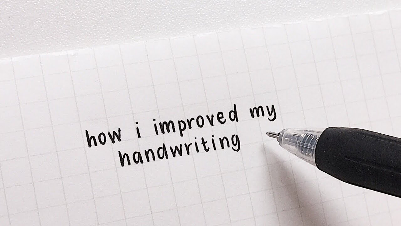 How I Improved My Handwriting YouTube