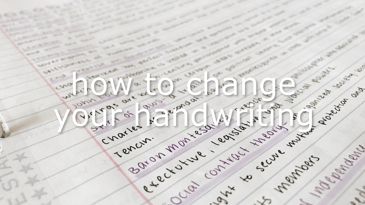 How To Change Your Handwriting YouTube How To Change Your Handwriting YouTube