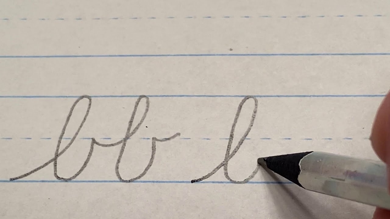 b in cursive lowercase b in cursive lowercase
