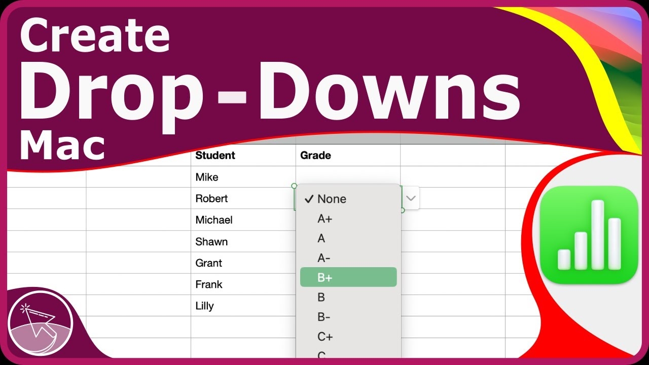 How To Create A Drop Down List In Apple Numbers YouTube