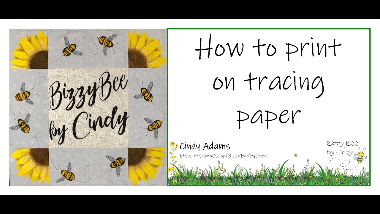 How To Print On Tracing Paper YouTube