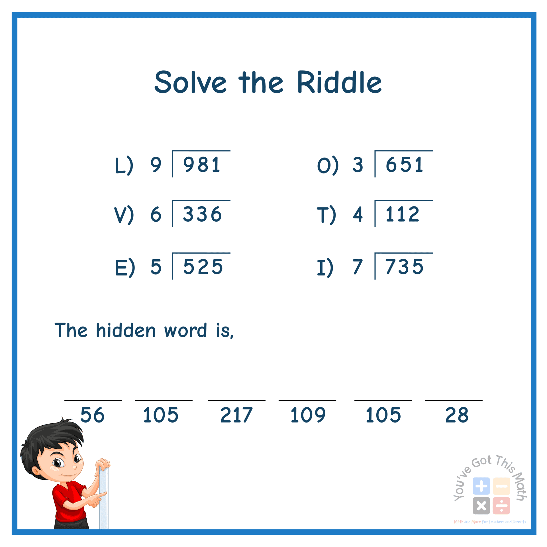 How To Teach 3 Digit By 1 Digit Division Without Remainders 5 Free Worksheets