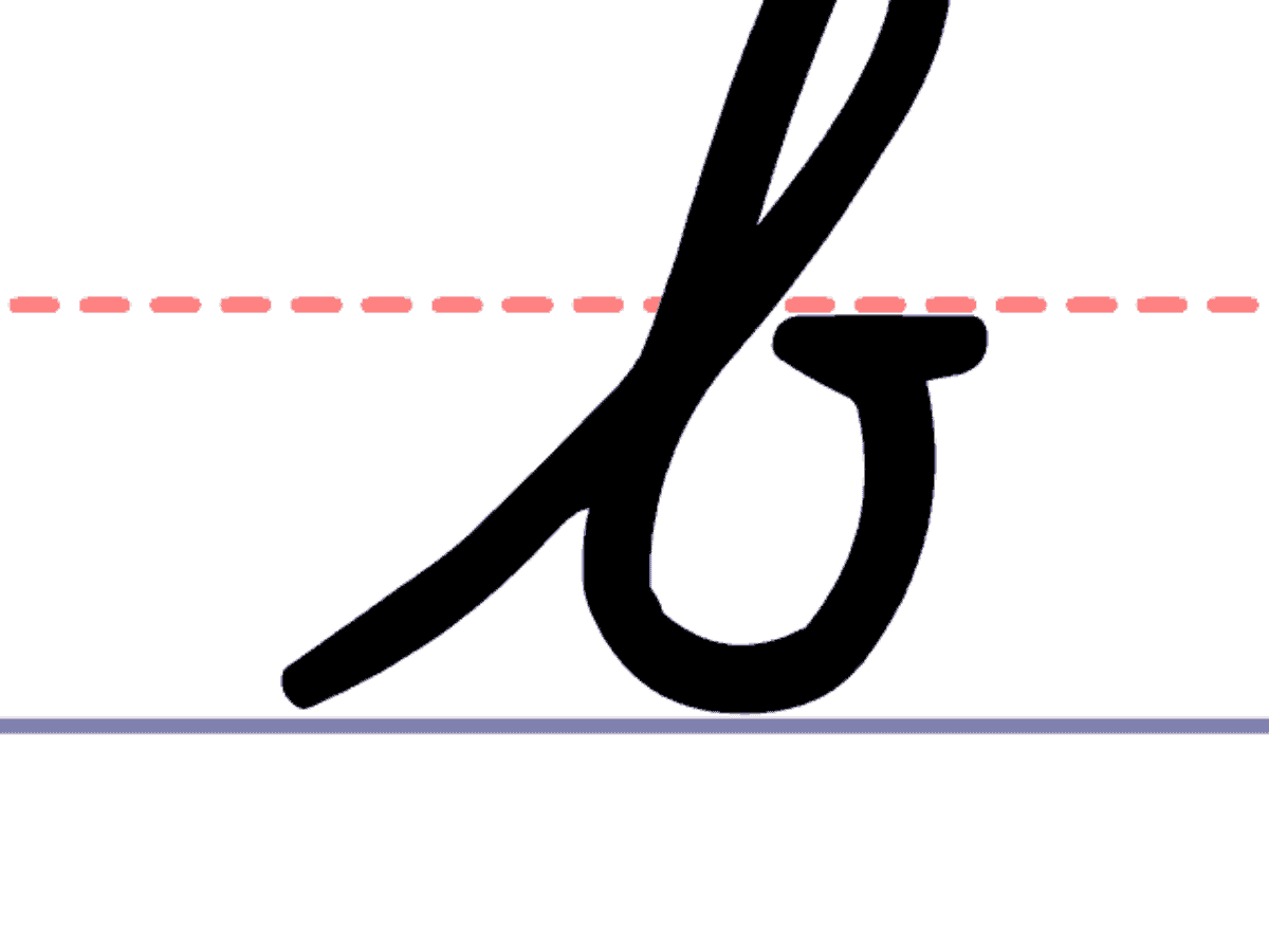 How To Write A Cursive Lowercase B How To Write A Cursive Lowercase B