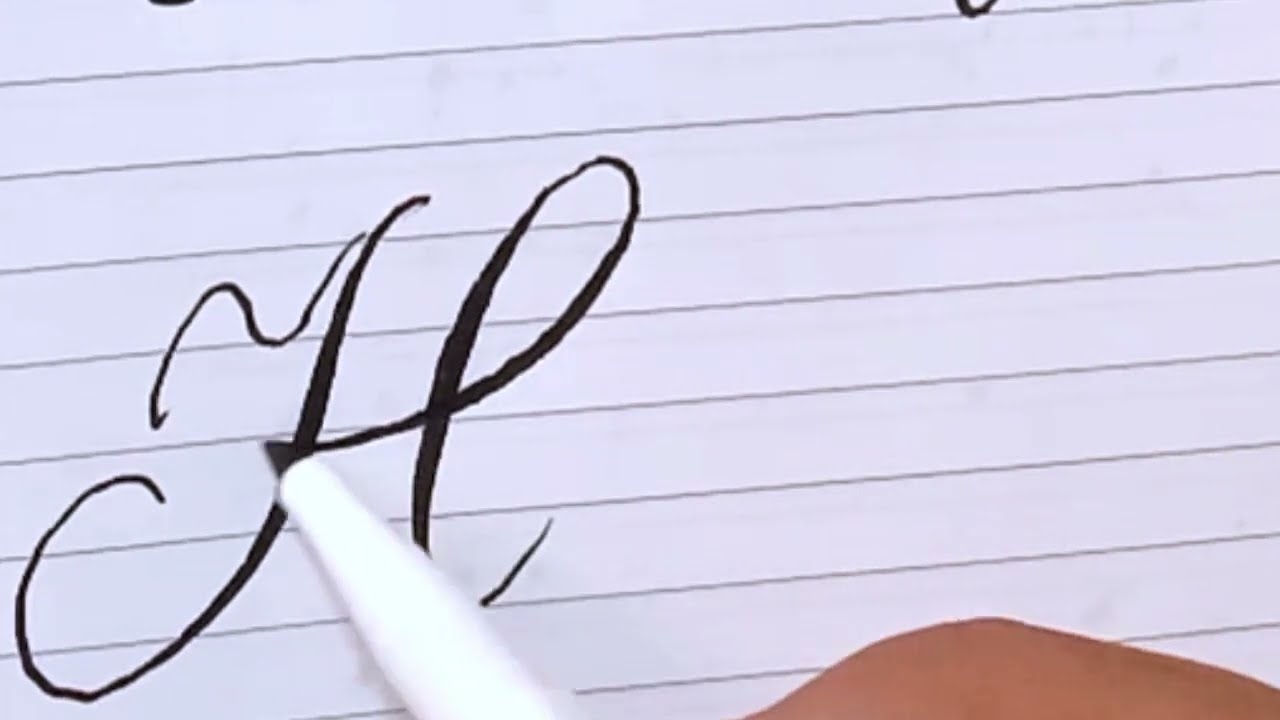 How To Write H In Perfect CURSIVE LOWERCASE And Uppercase Alphabets YouTube
