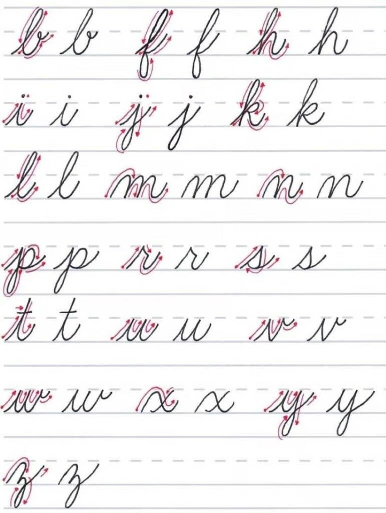 learn to write cursive