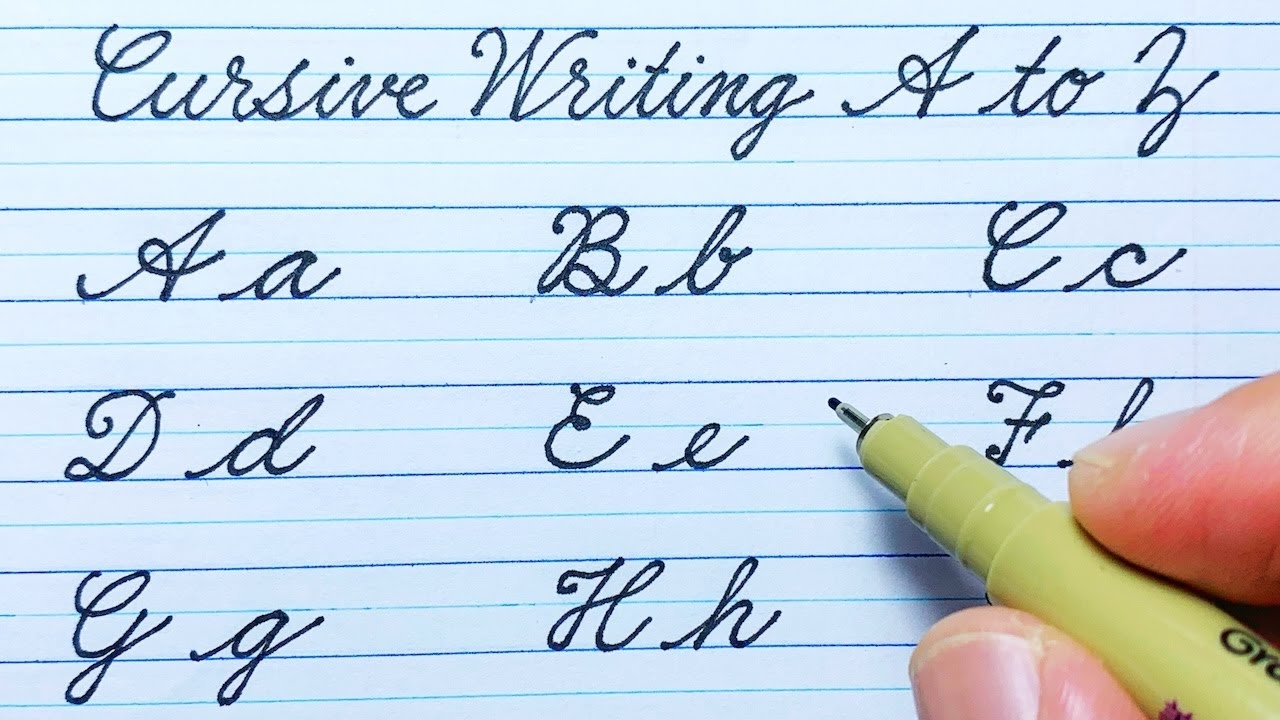 how do you write cursive how do you write cursive