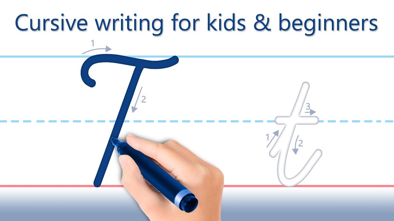 t in cursive writing