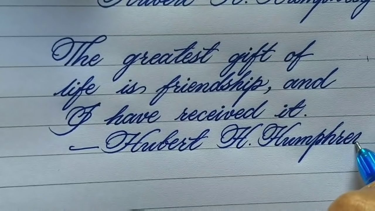 How To Write Neat Handwriting L Handwriting Is Like Print L Calligraphy YouTube