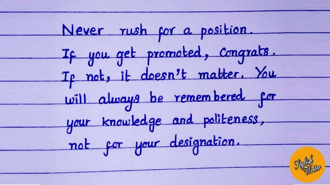 how to neat handwriting