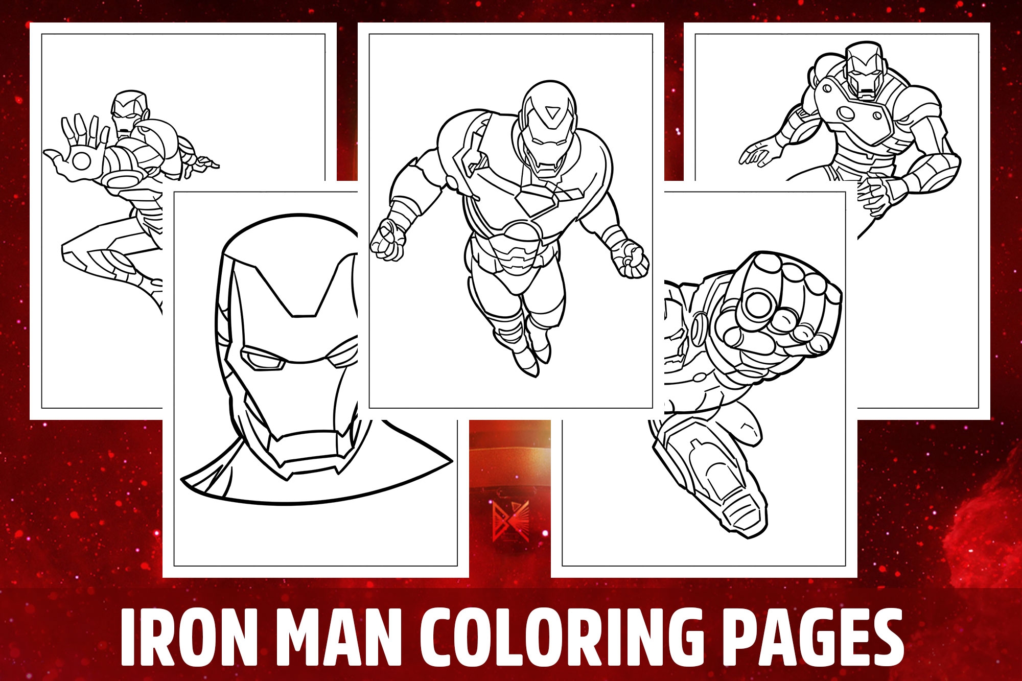 iron man pictures to color