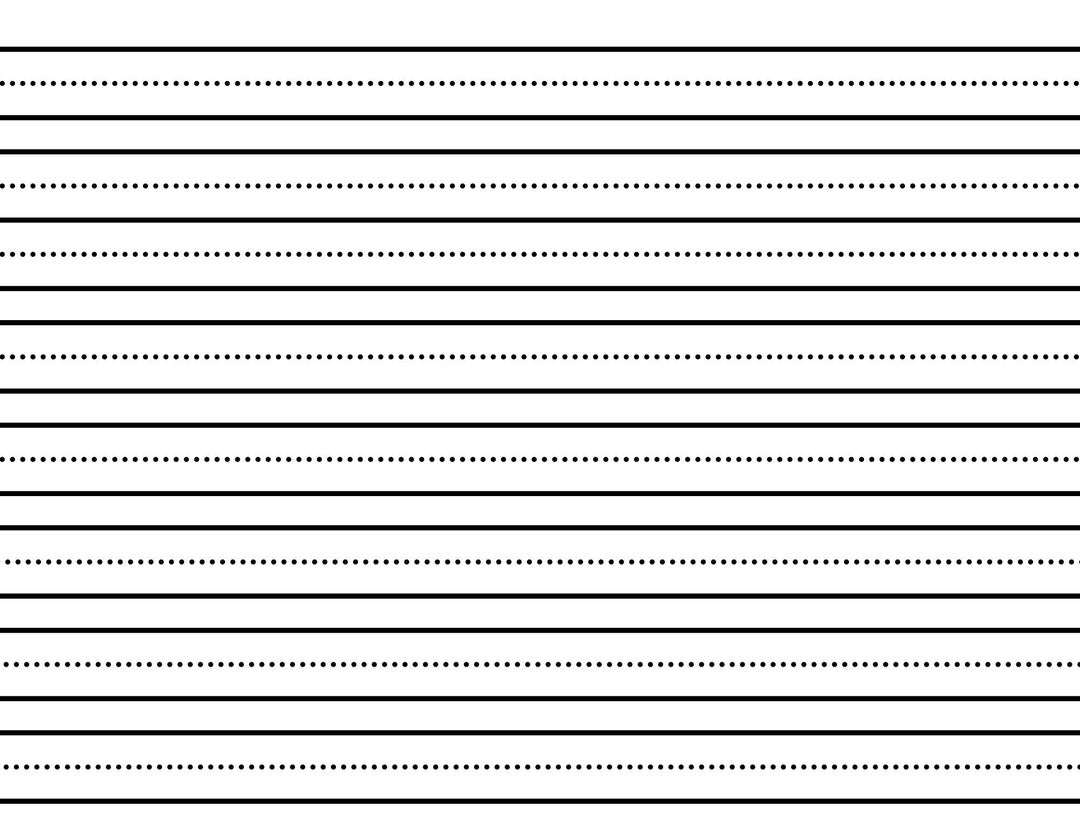 Kindergarten Lined Paper Kindergarten Writing Paper Preschool Writing Paper Preschool Lined Paper Writing Practice Etsy