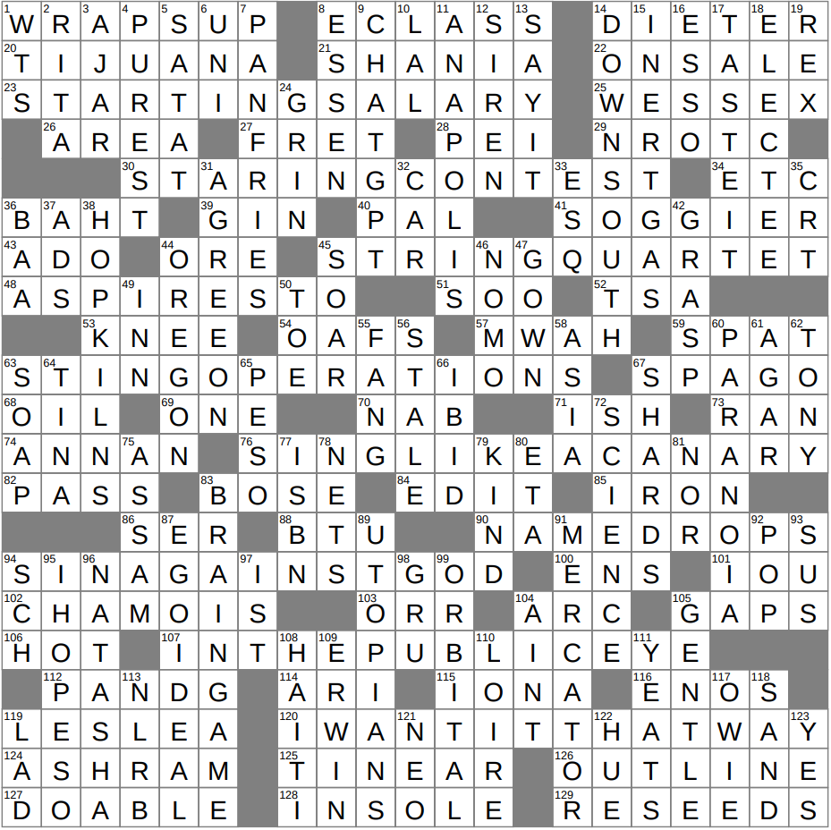 LA Times Crossword 18 Jan 26 Sunday LAXCrossword LA Times Crossword 18 Jan 26 Sunday LAXCrossword