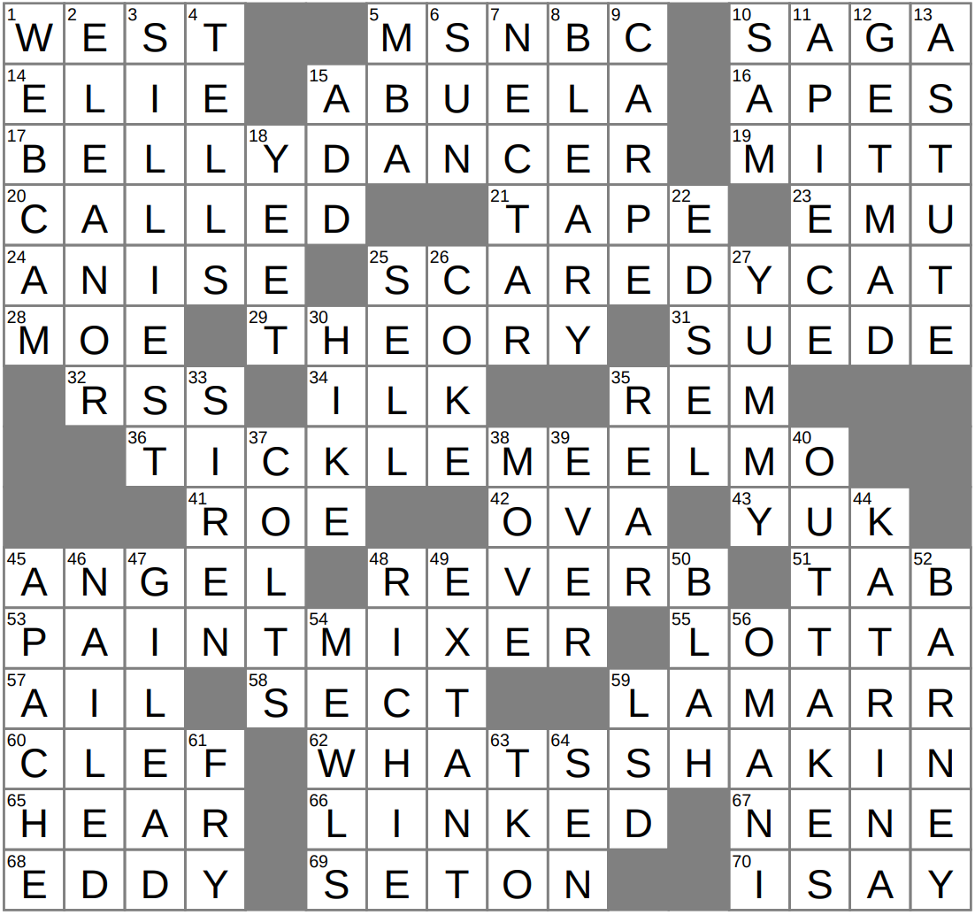 LA Times Crossword 24 Feb 26 Tuesday LAXCrossword LA Times Crossword 24 Feb 26 Tuesday LAXCrossword