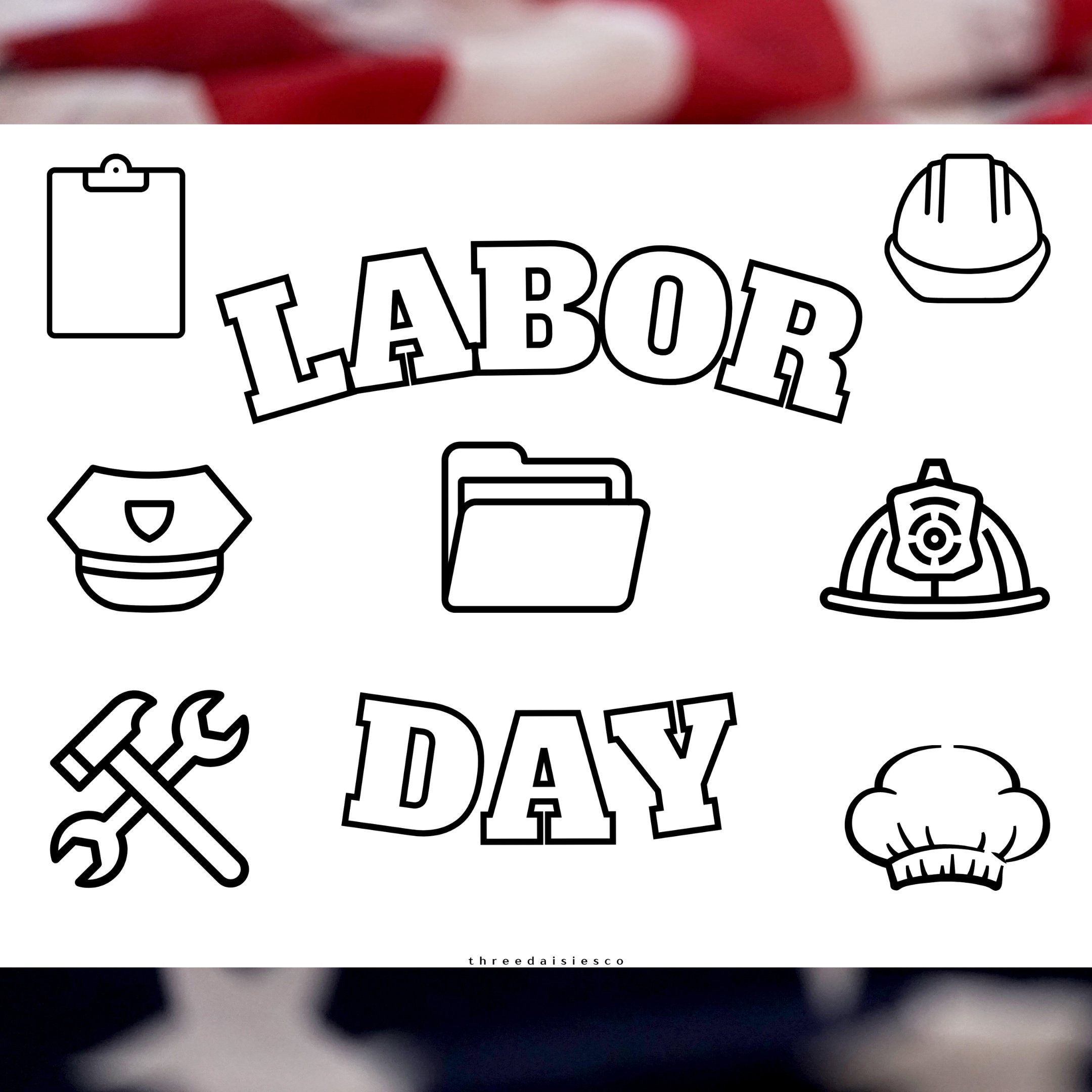 coloring pages for labor day