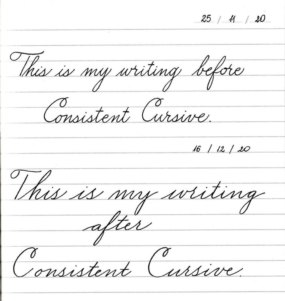 Learn To Write Cursive Consistent Cursive