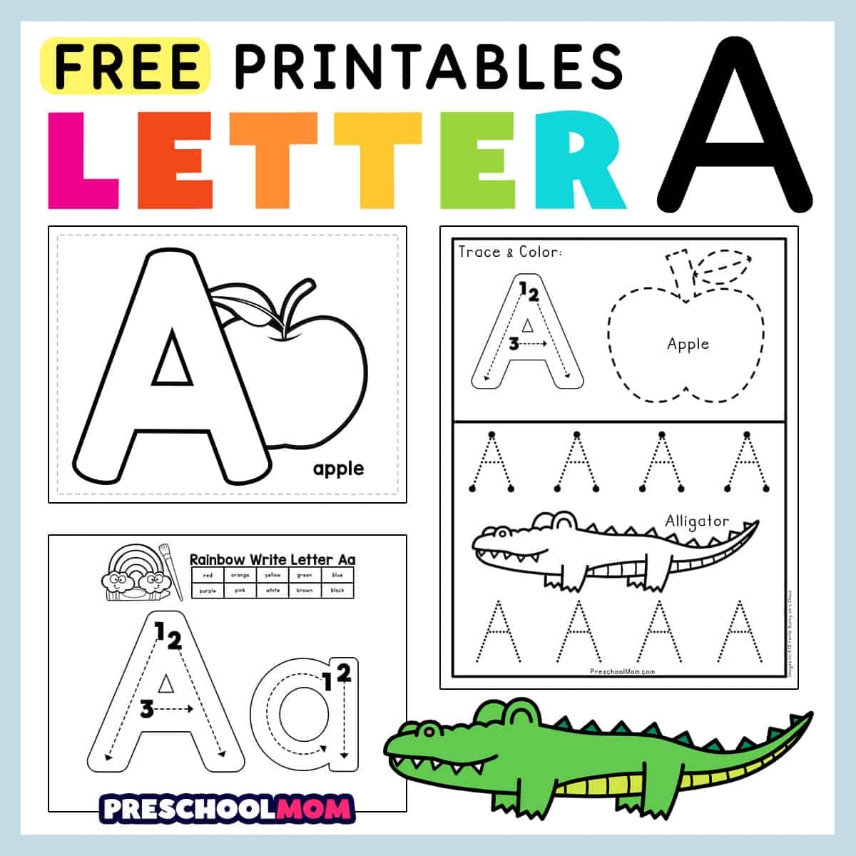 worksheets for letter a