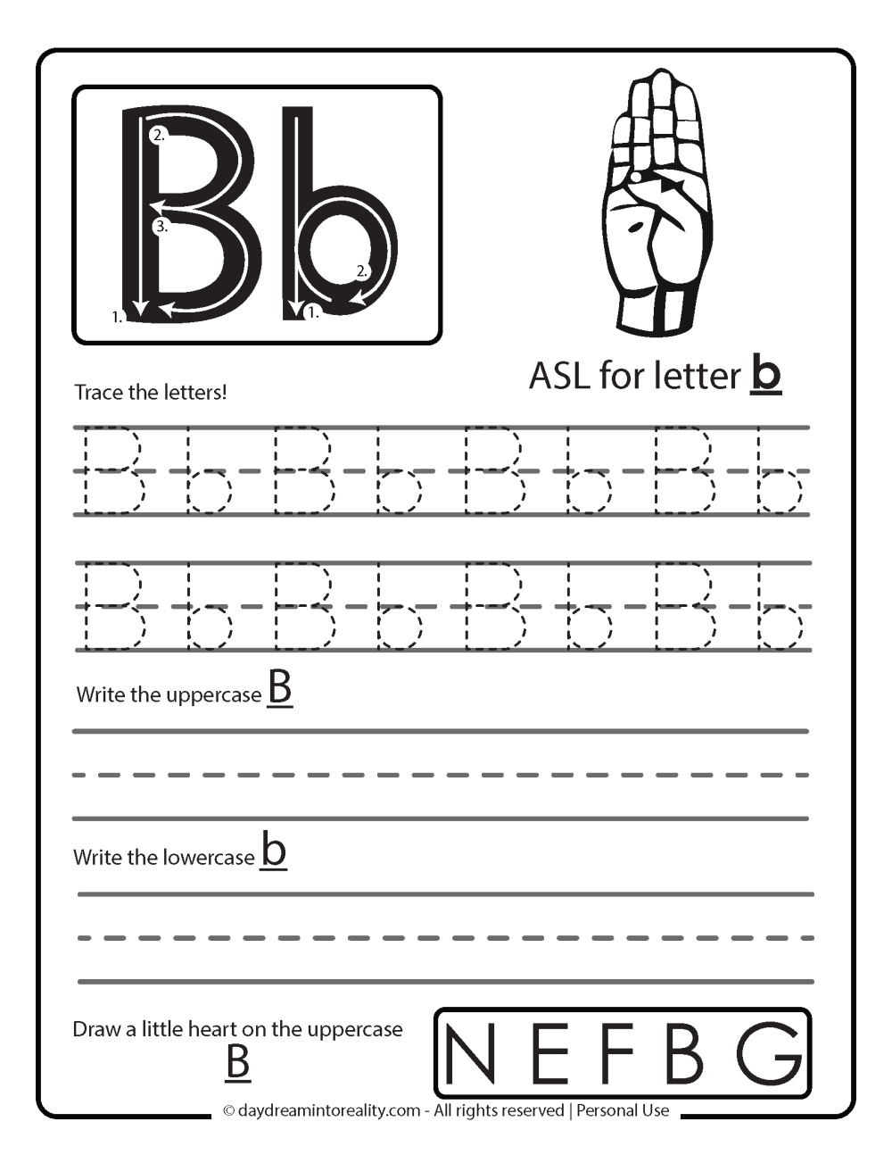 Letter B Worksheets 55 Free PDF Printables Daydream Into Reality