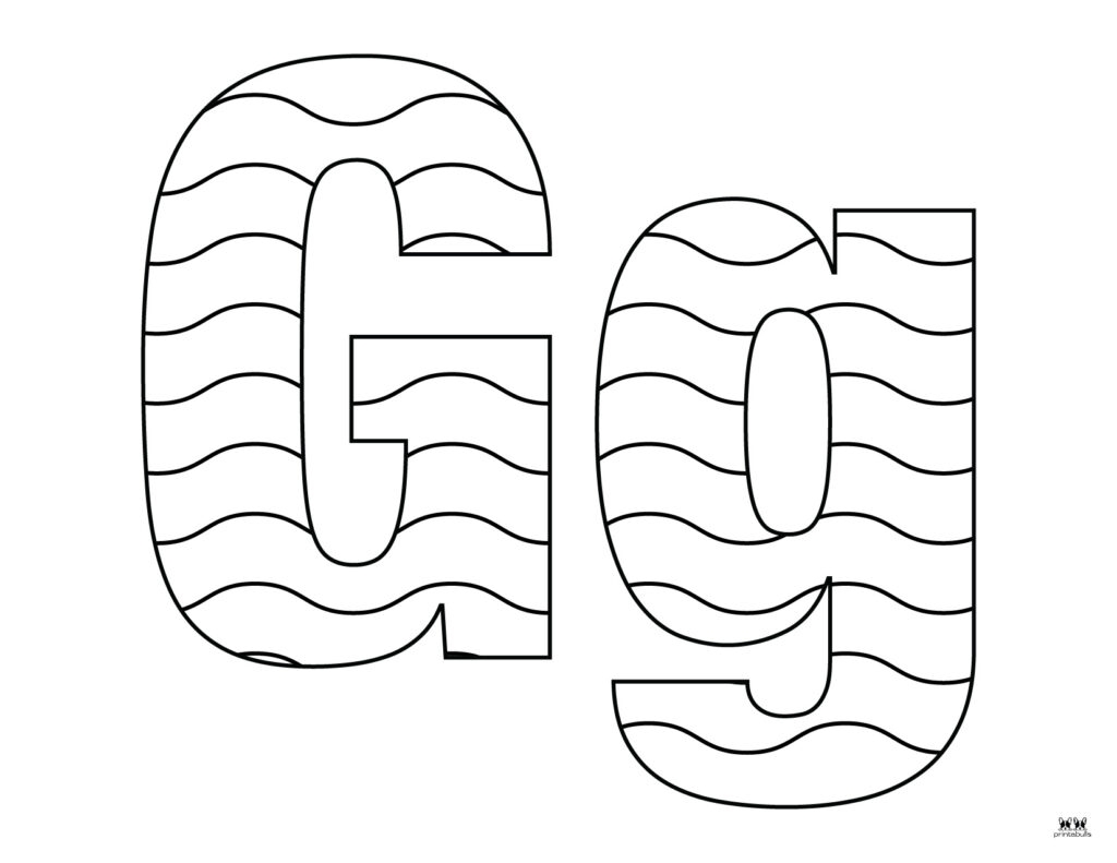Letter G Coloring Pages 15 FREE Pages Printabulls Letter G Coloring Pages 15 FREE Pages Printabulls