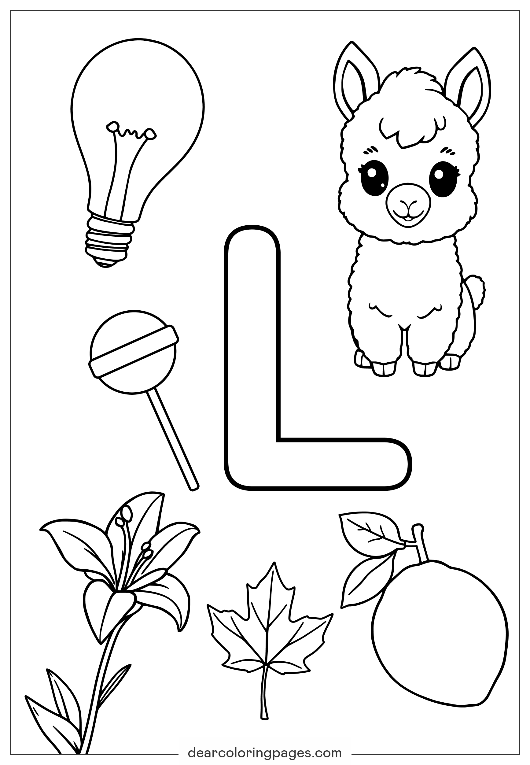 Letter L Coloring Pages 12 Free Printable Coloring Pages
