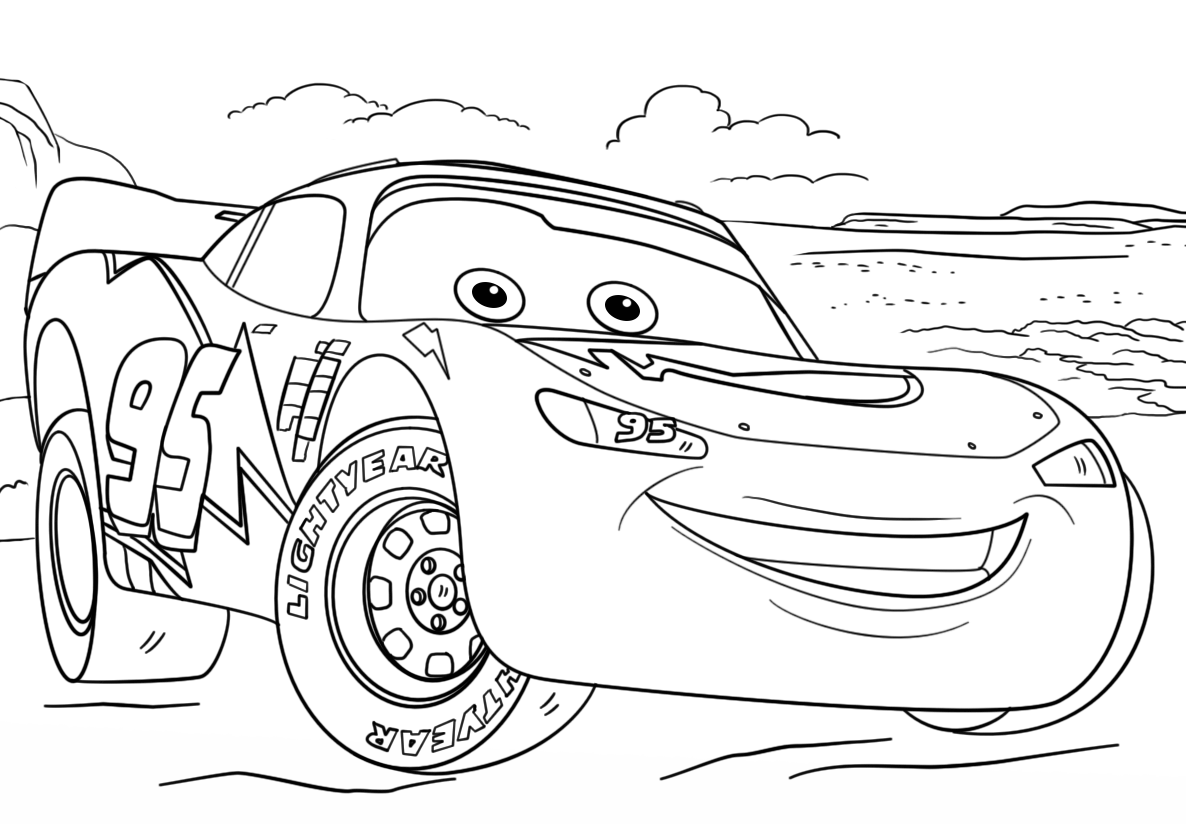 Lightning McQueen From Cars 3 Coloring Page Free Printable Lightning McQueen From Cars 3 Coloring Page Free Printable