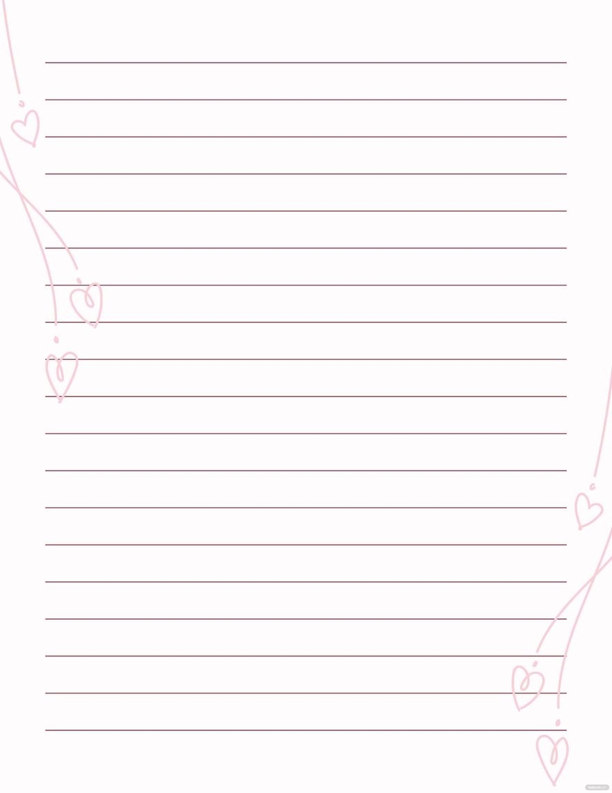 Lined Paper Template In Pages Illustrator Word PSD PDF Google Docs Download Template