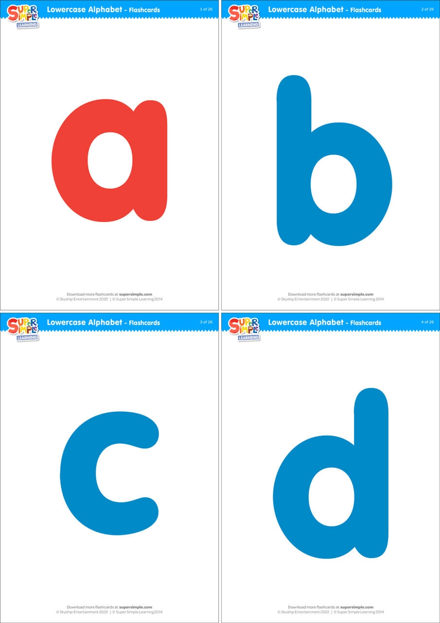 free printable alphabet flash cards