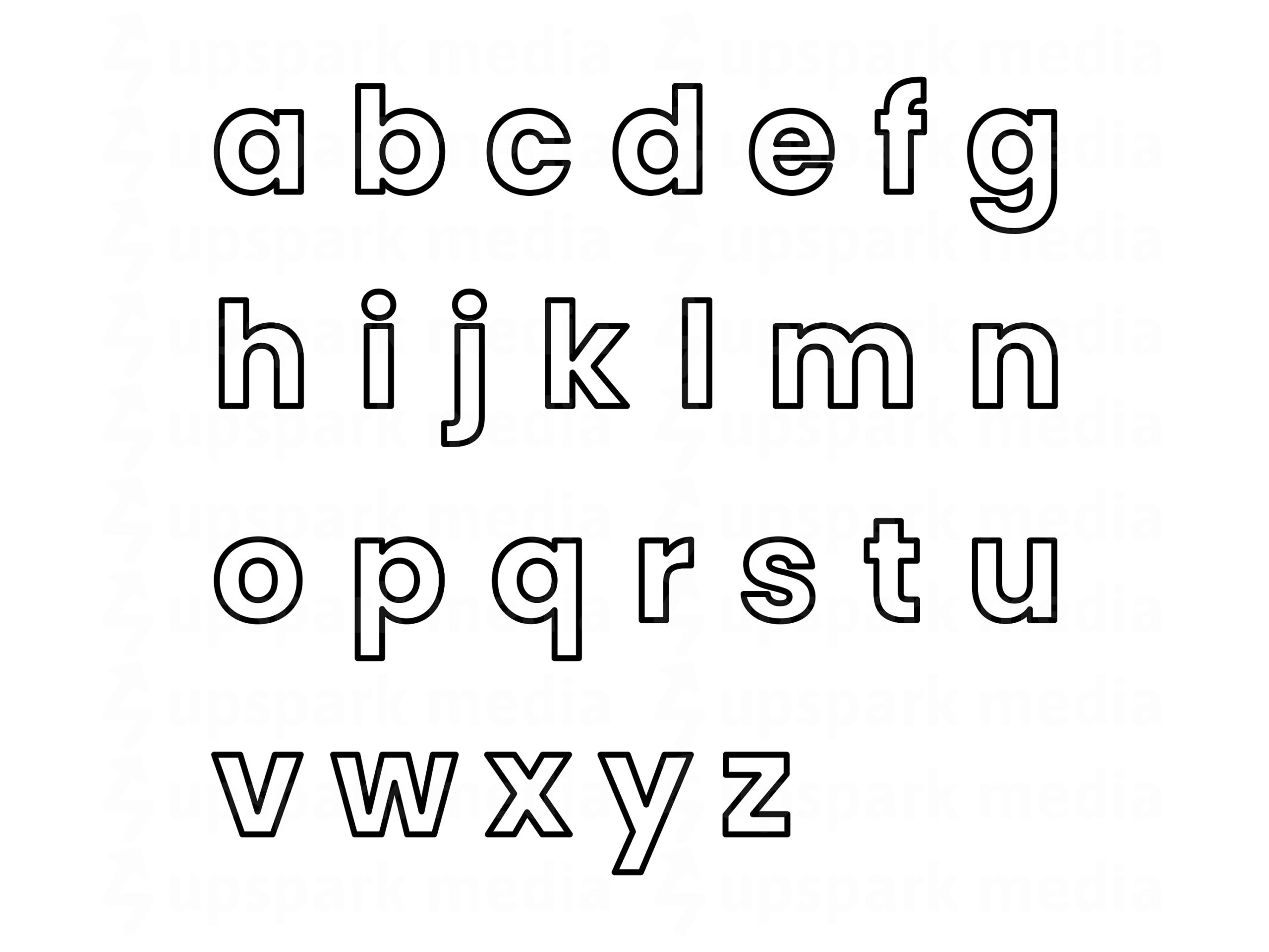 Lowercase Letters Printable Alphabet Printable Lowercase Letters PDF Alphabet PDF ABC Printable Etsy