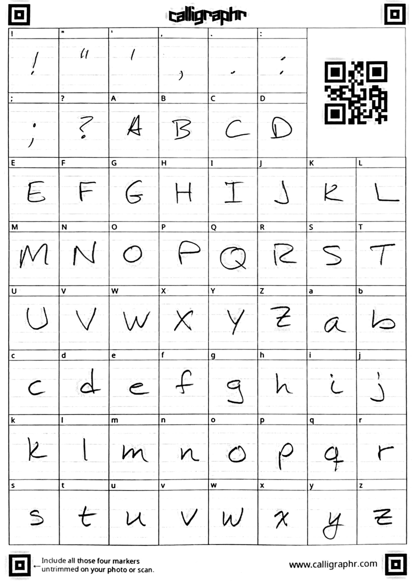 Make Your Own Handwriting Font With Calligraphr Podfeet Podcasts