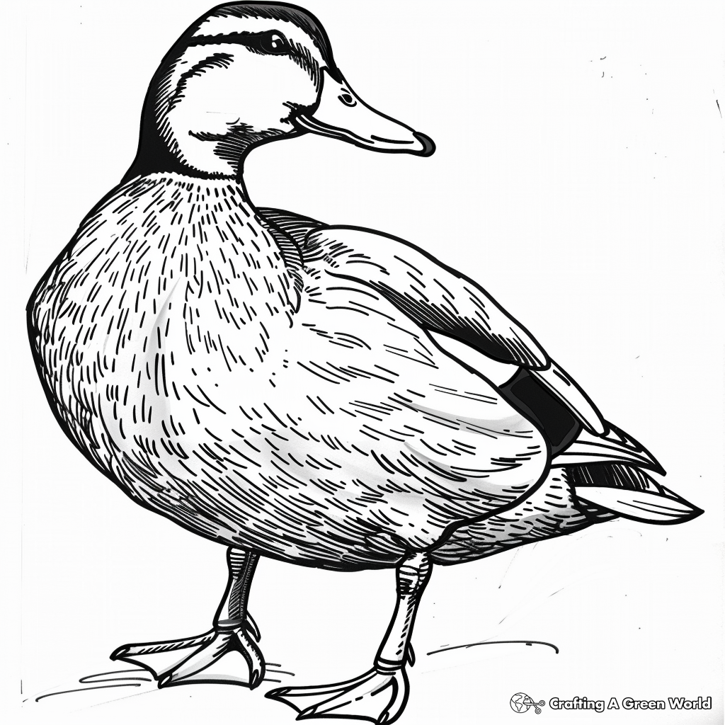 coloring page of a duck coloring page of a duck