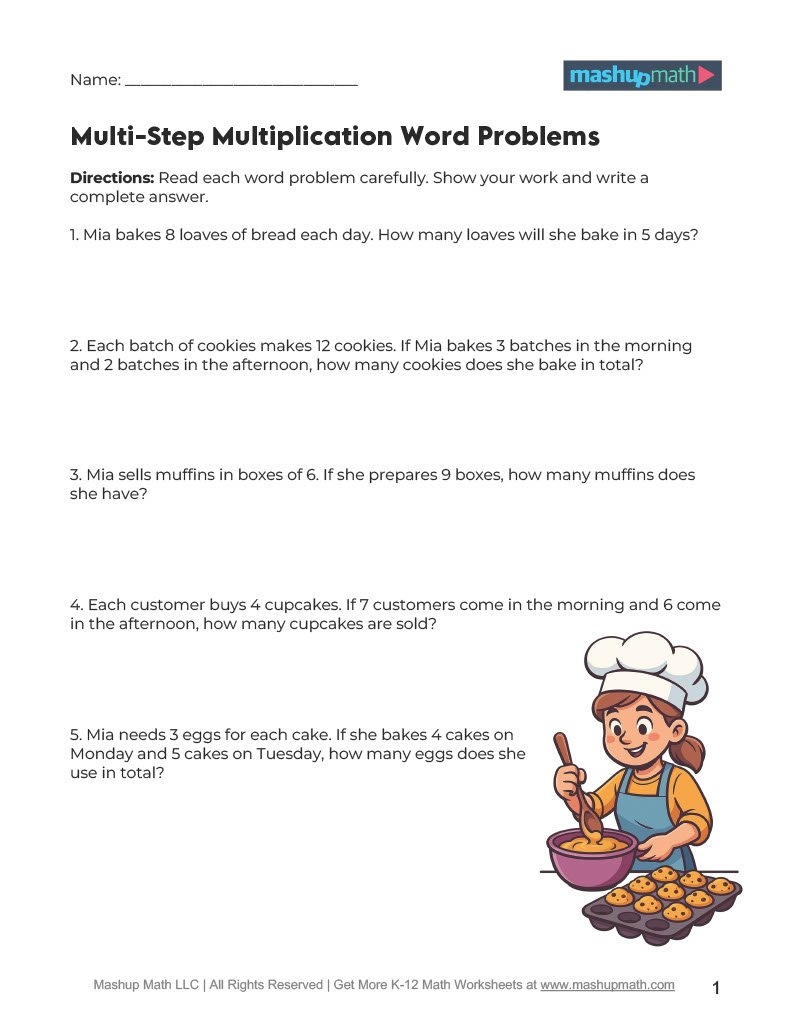Math Word Problems For Grades 3 5 Mashup Math Math Word Problems For Grades 3 5 Mashup Math