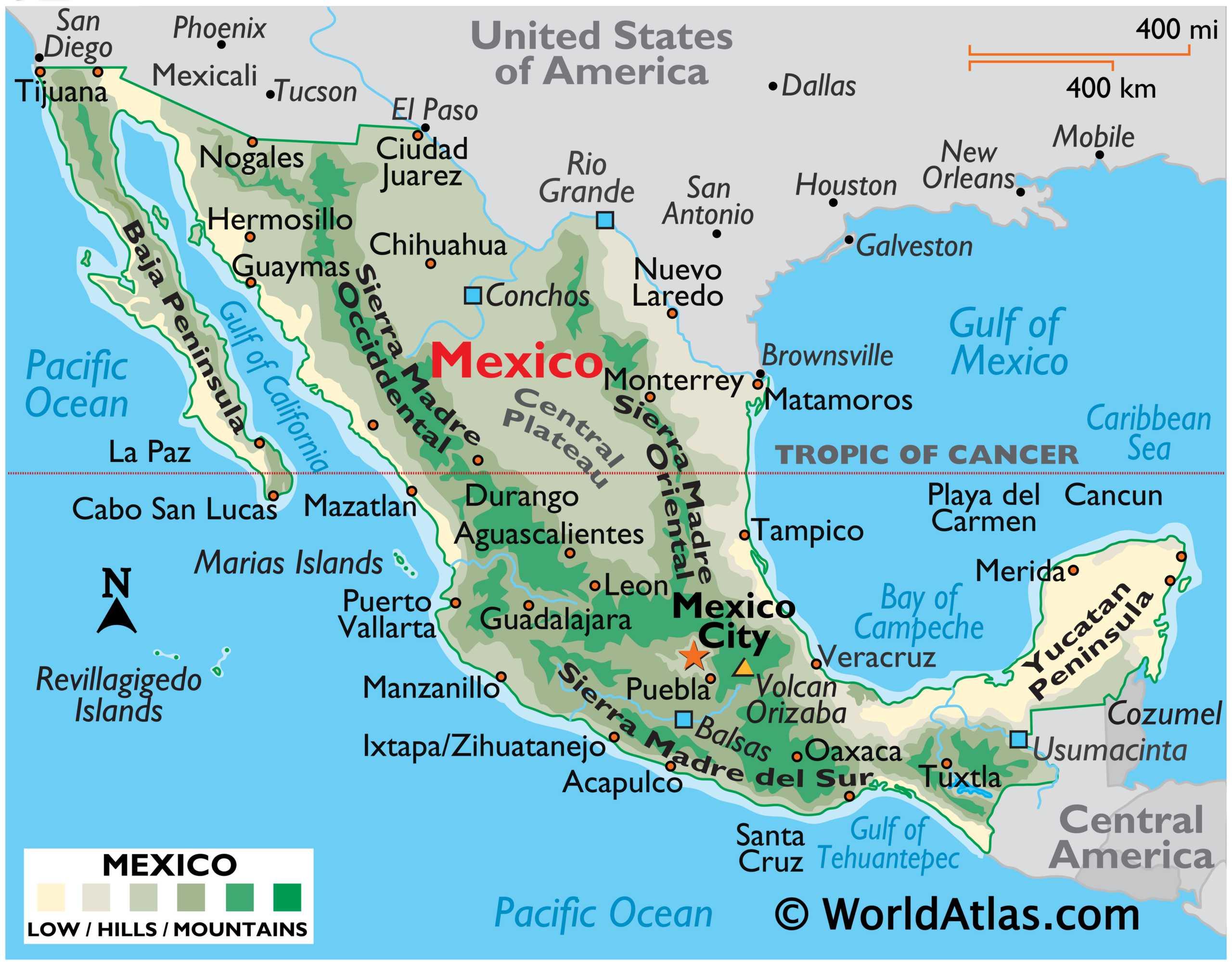 Mexico Maps Facts World Atlas
