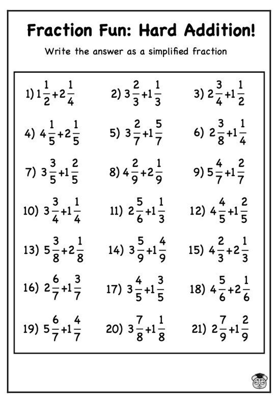 Mixed Fraction Subtraction Practice Kids 7 11 Educational Math Worksheet Primary School Learning Activities Homeschooling Resource Etsy Norway Mixed Fraction Subtraction Practice Kids 7 11 Educational Math Worksheet Primary School Learning Activities Homeschooling Resource Etsy Norway