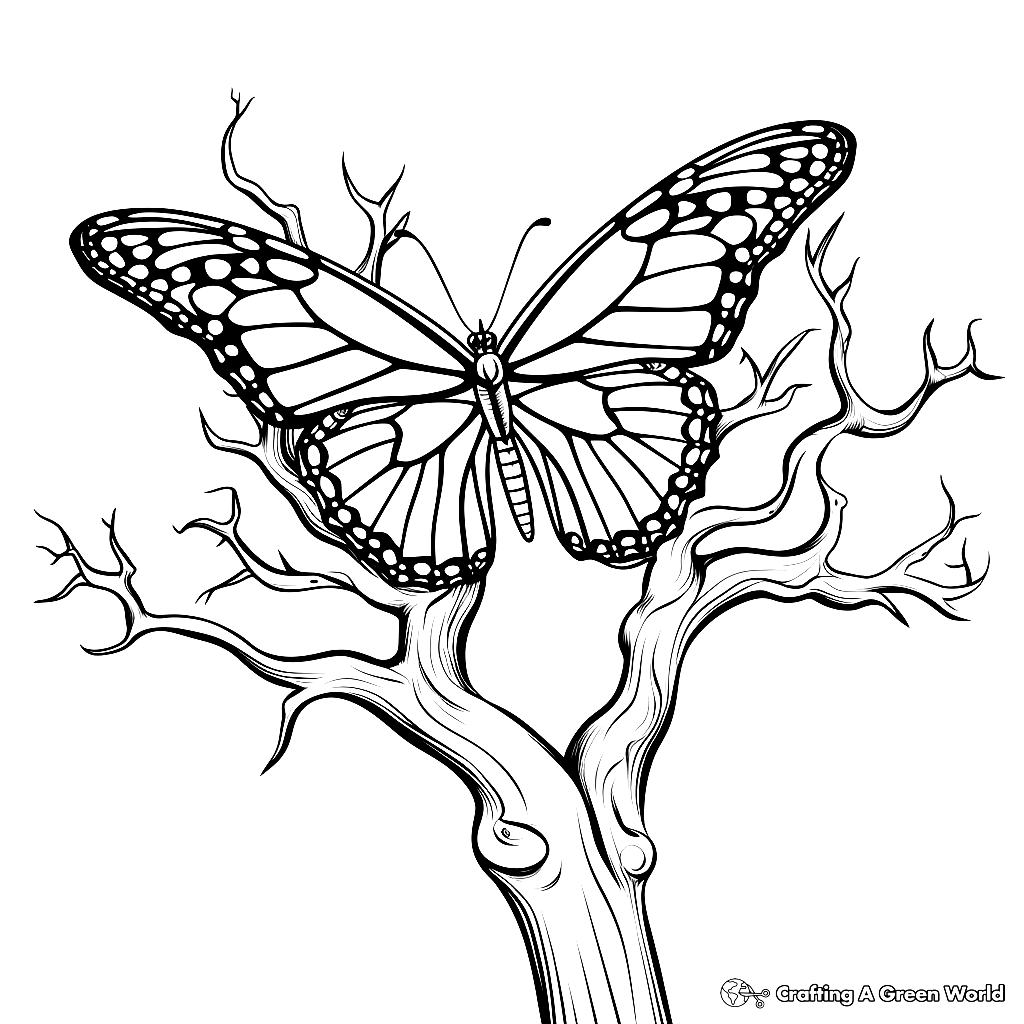 monarch butterfly coloring page monarch butterfly coloring page