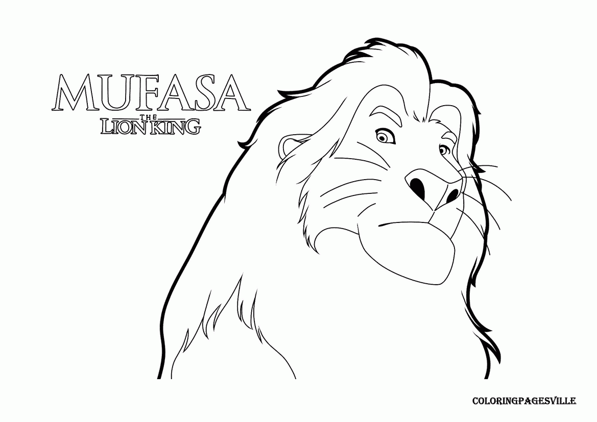 Mufasa The Lion King Coloring Pages Mufasa The Lion King Coloring Pages