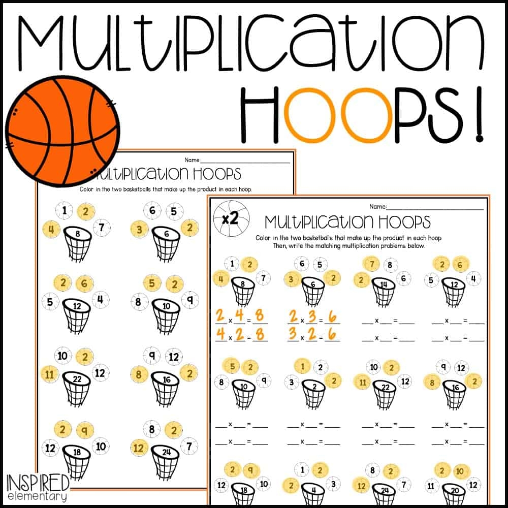 Multiplication Hoops Multiplication Facts To 12 Inspired Elementary