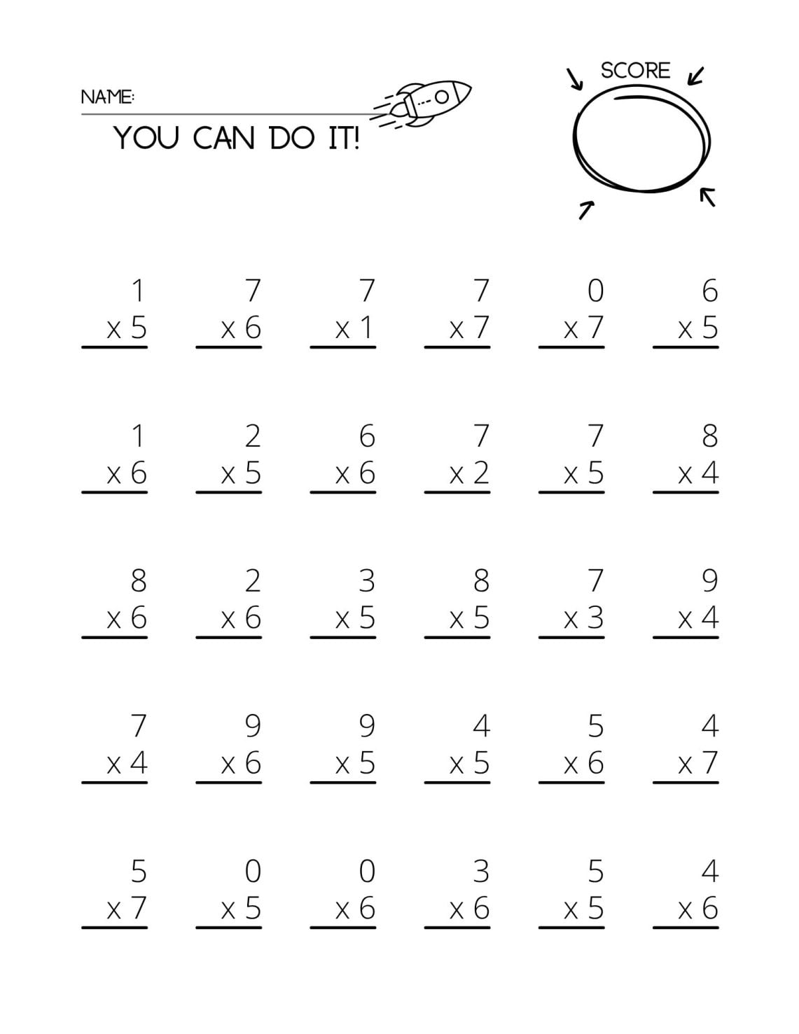 single digit multiplication practice worksheets single digit multiplication practice worksheets