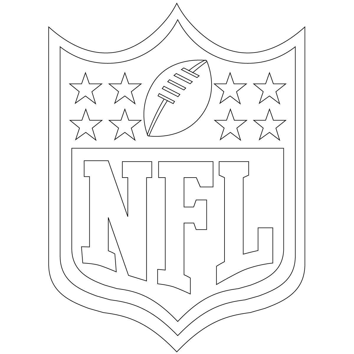 NFL Logo Coloring Page Free Printable