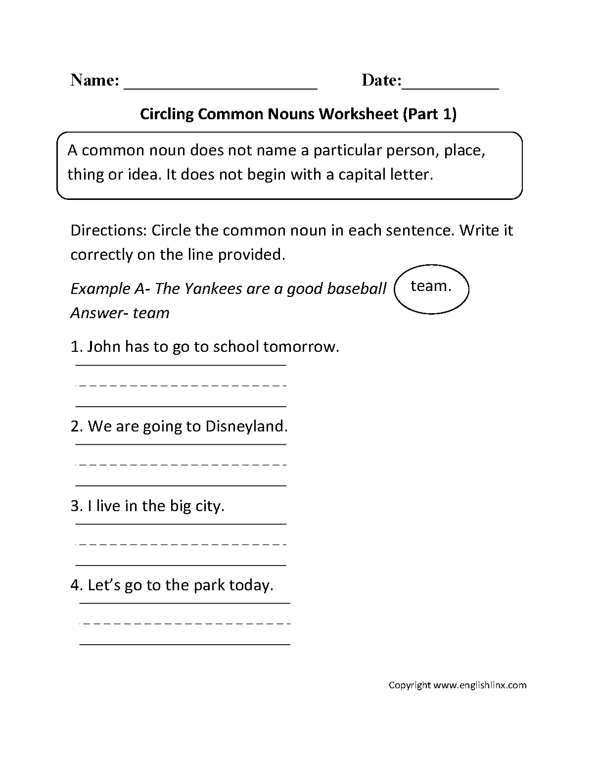 common vs proper nouns worksheet common vs proper nouns worksheet