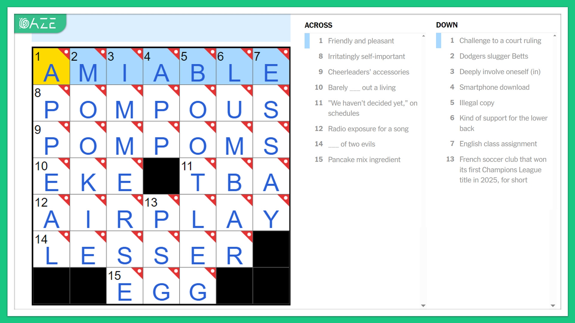 NYT Mini Analysis Aug 9 2025 A Puzzle Of Pomp And Personality
