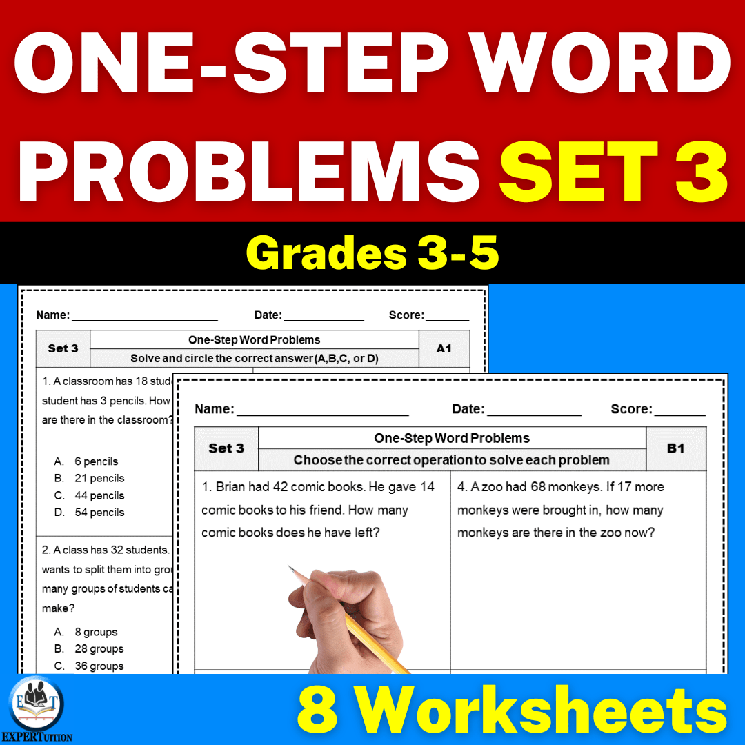 single step word problems