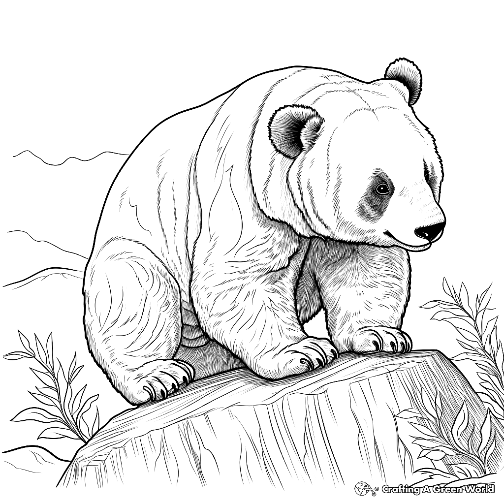Panda Coloring Pages For Adults Free Printable