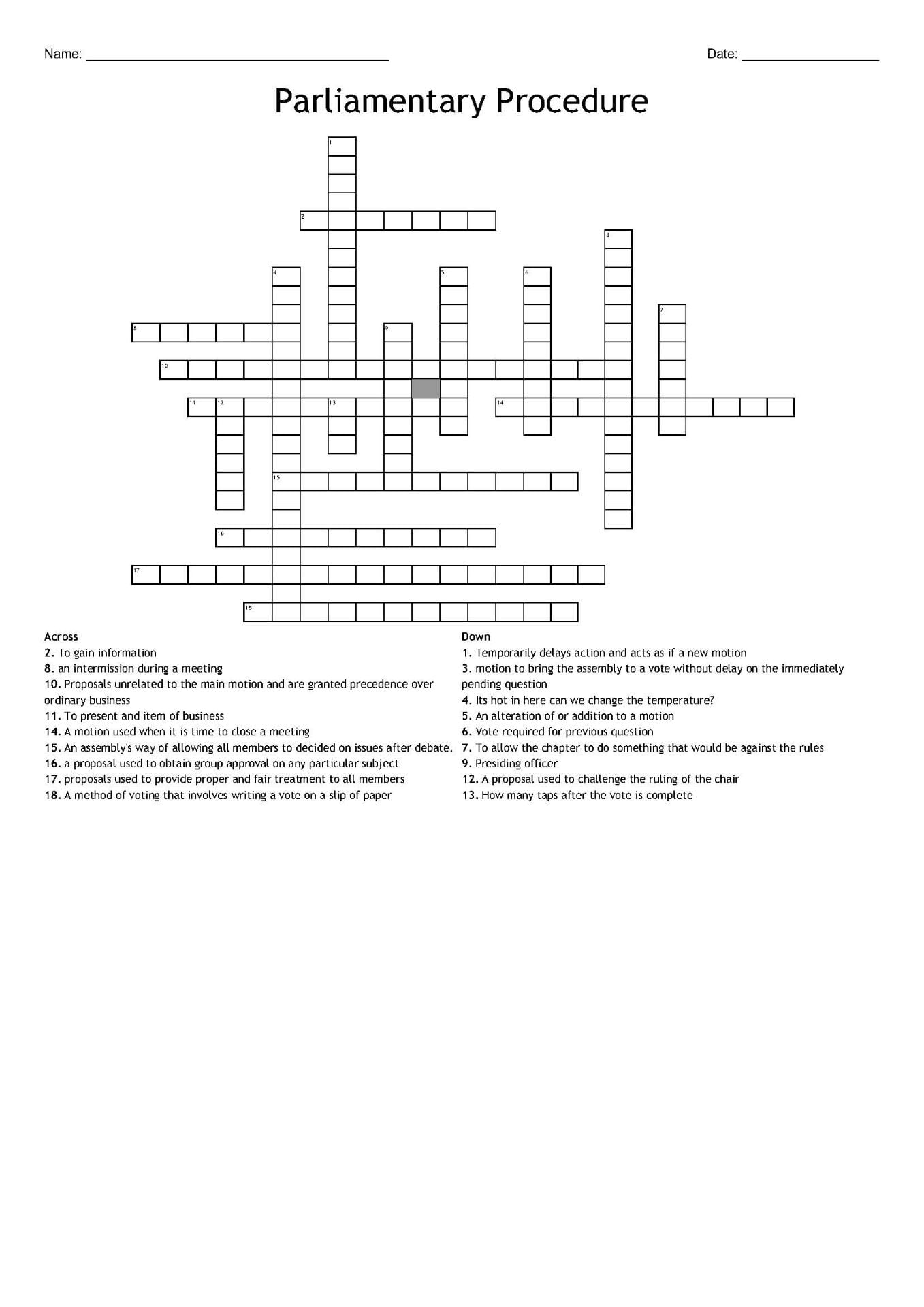 particular method crossword