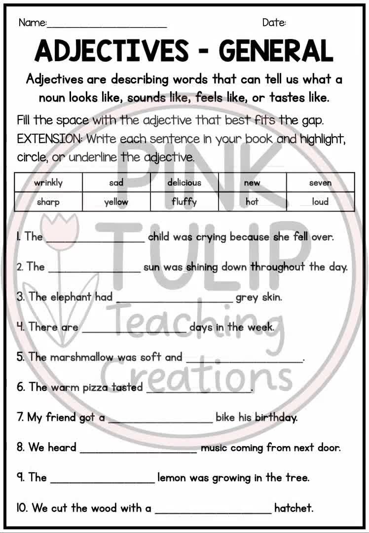 fill in the blank worksheets