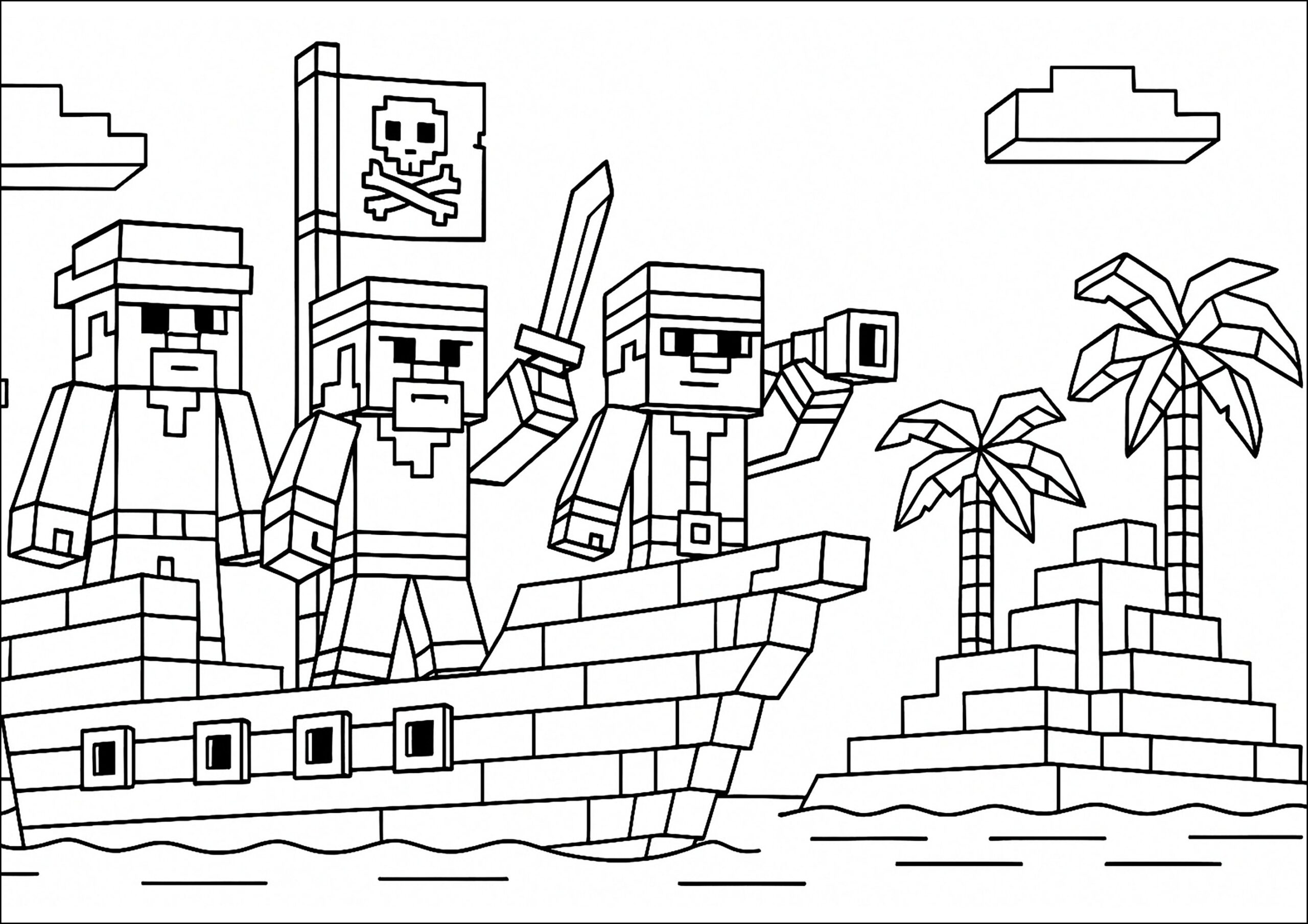 minecraft colouring to print