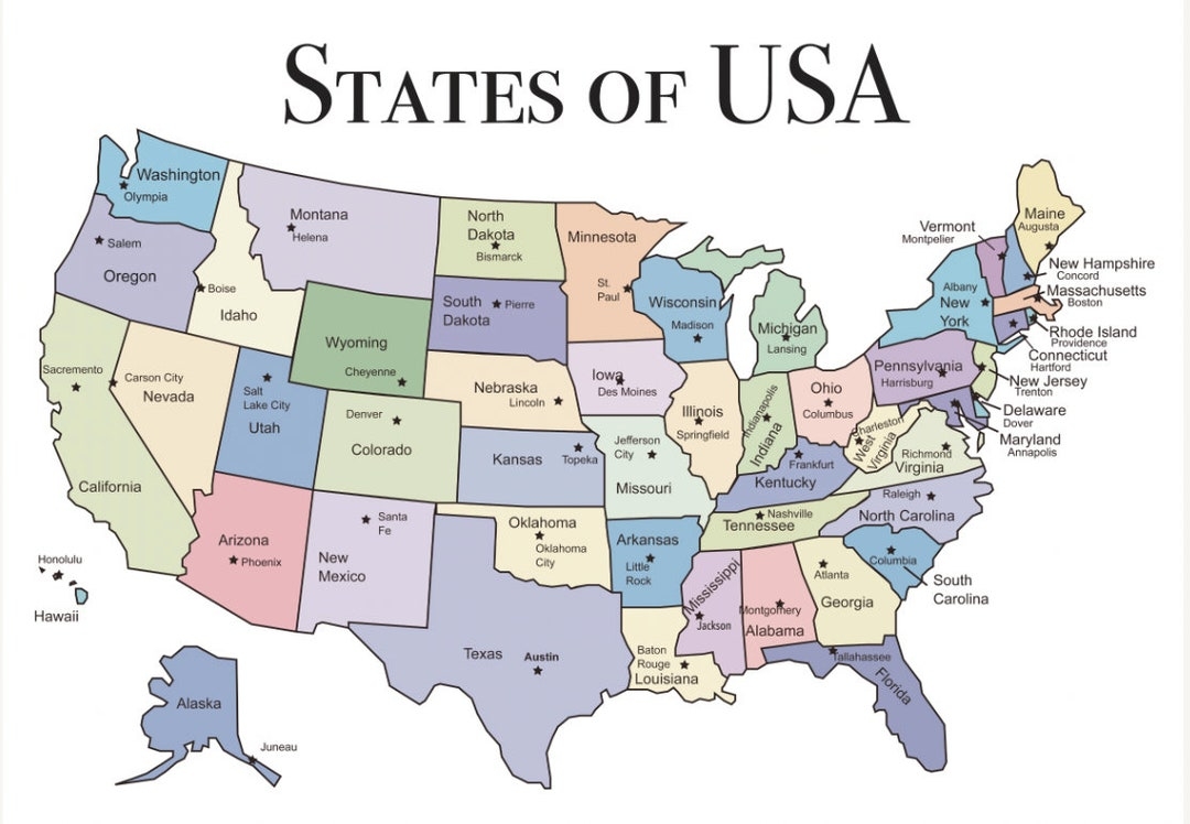 us states and capitals printable us states and capitals printable