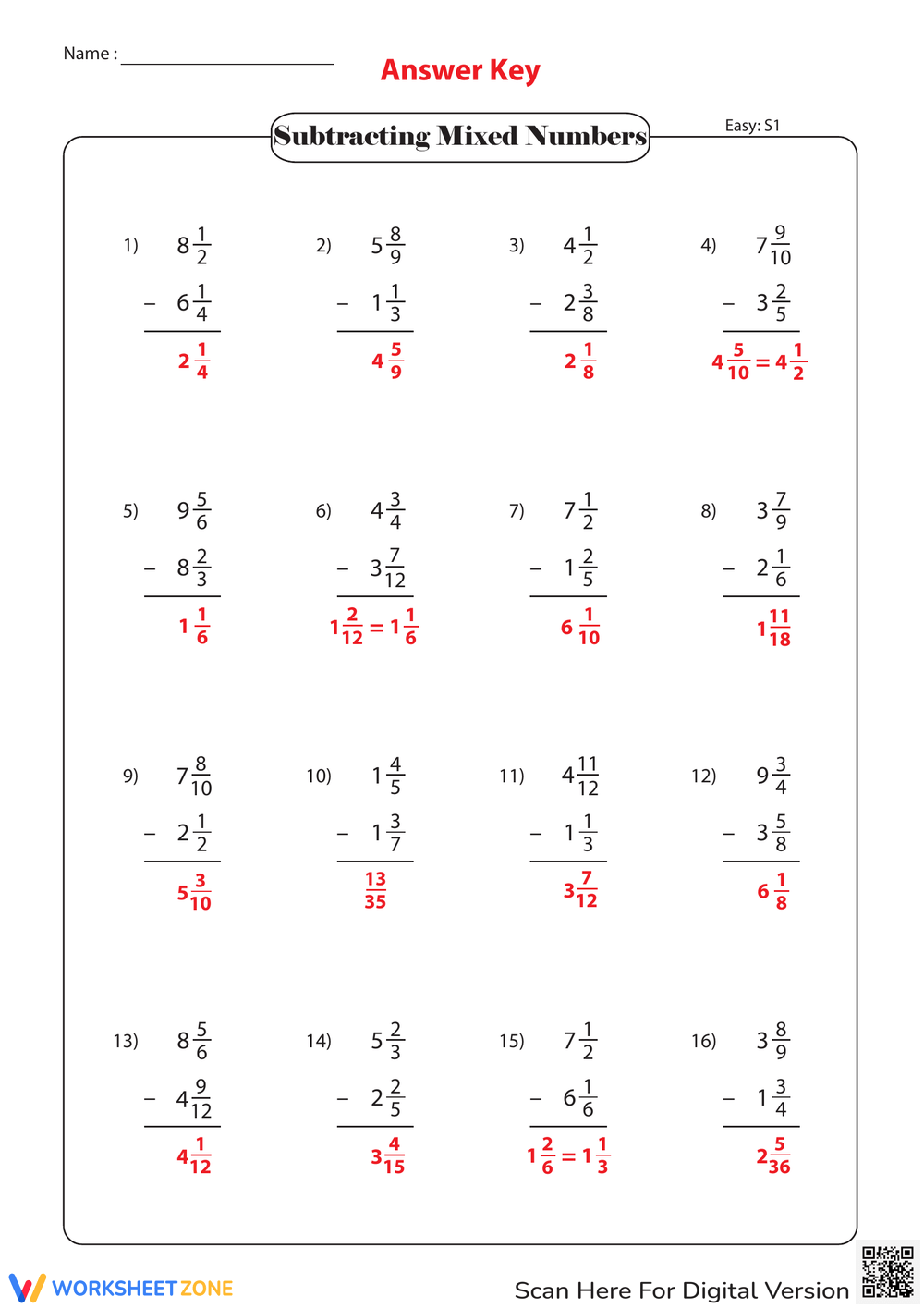 adding subtracting mixed numbers worksheet adding subtracting mixed numbers worksheet
