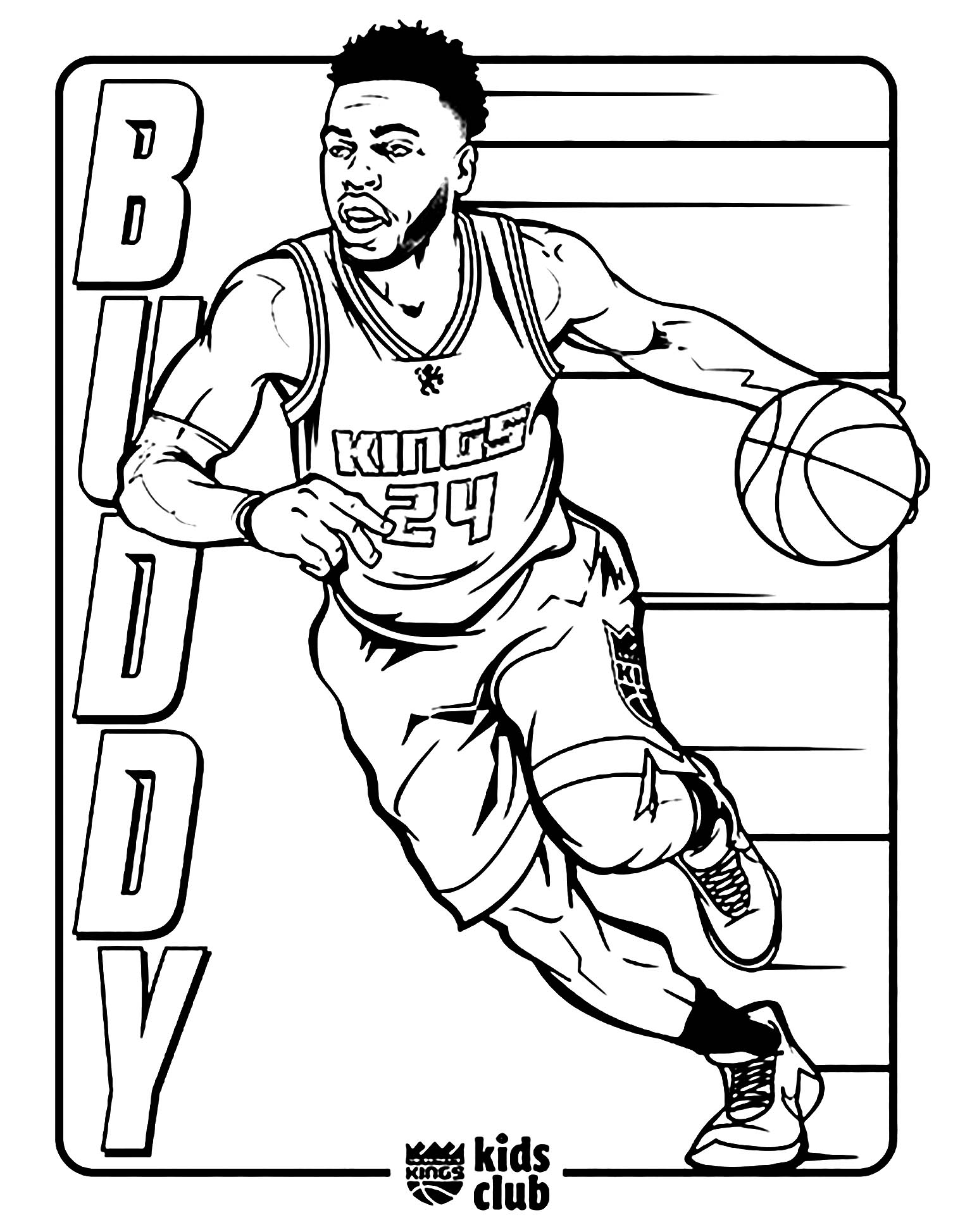 Printable Basketball Coloring Page For Kids Basketball Coloring Pages