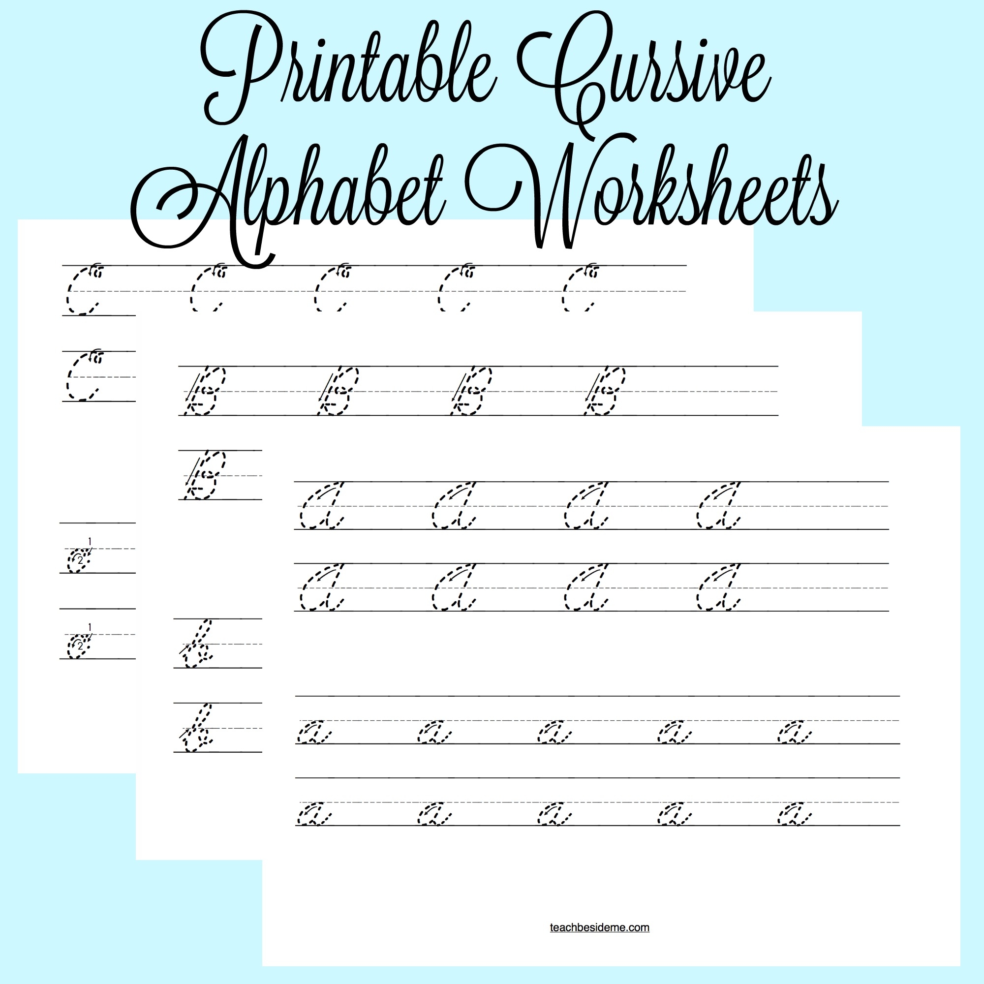 cursive practice worksheets free