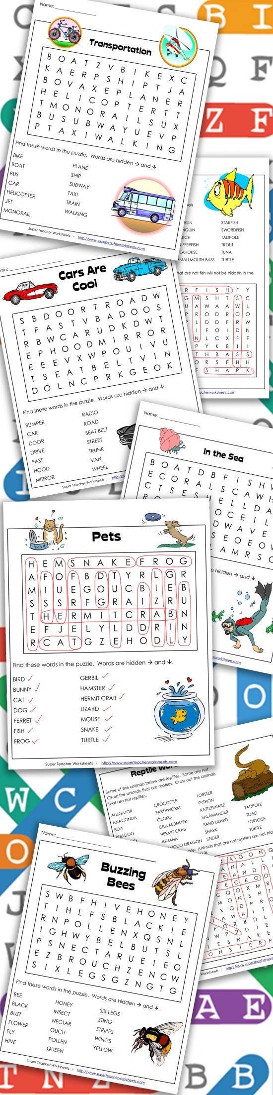 Printable Word Search Puzzles